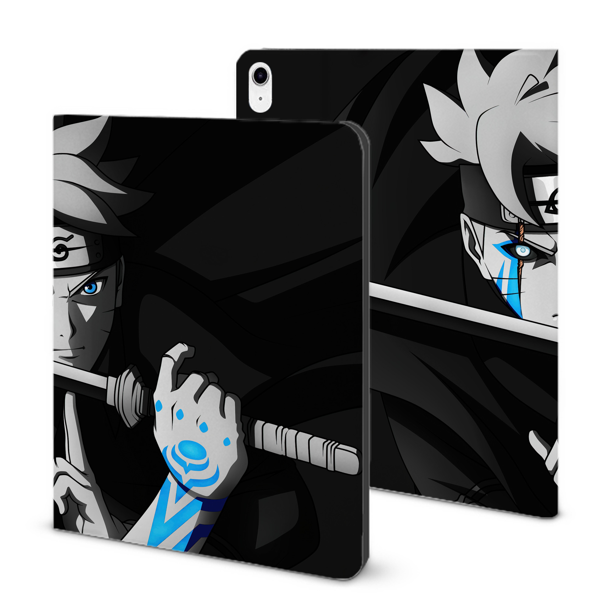 （画像用） NARUTO -ナルト- NARUTO -ナルト- 疾風伝 IPad ケース ブック型 PUレザー TPU 耐衝撃 軽量 薄型 ペン収納なし 全面保護 IPad 各モデル対応